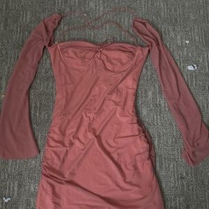 (Never worn) Pink mini mesh party dress